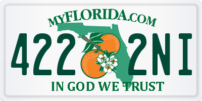 FL license plate 4222NI