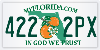 FL license plate 4222PX