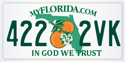 FL license plate 4222VK