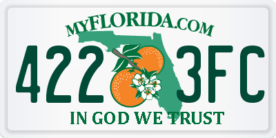 FL license plate 4223FC