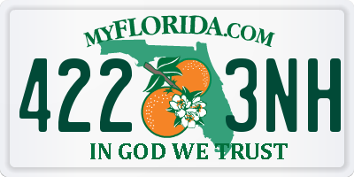 FL license plate 4223NH