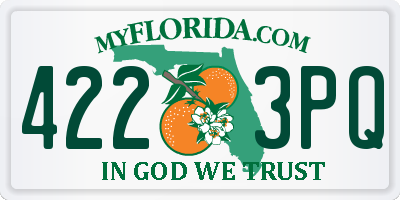 FL license plate 4223PQ