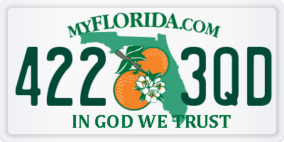 FL license plate 4223QD