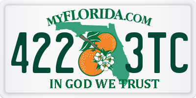 FL license plate 4223TC