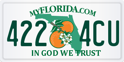 FL license plate 4224CU