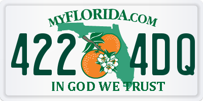 FL license plate 4224DQ