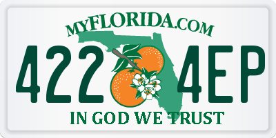 FL license plate 4224EP