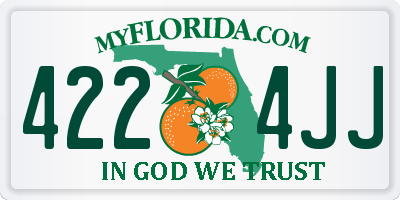 FL license plate 4224JJ