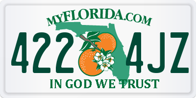 FL license plate 4224JZ