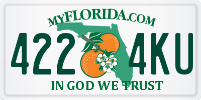 FL license plate 4224KU