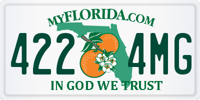 FL license plate 4224MG