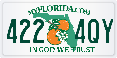 FL license plate 4224QY