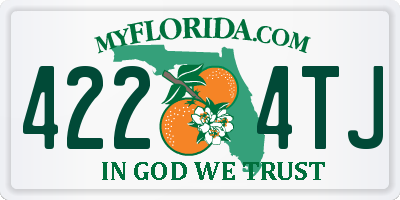 FL license plate 4224TJ