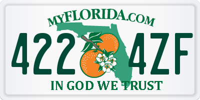 FL license plate 4224ZF