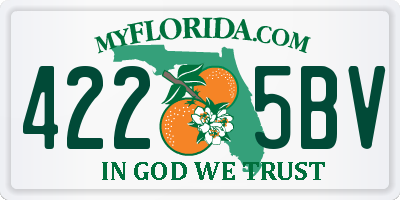FL license plate 4225BV