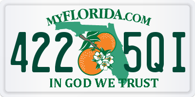 FL license plate 4225QI