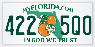FL license plate 4225QO