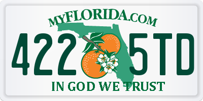 FL license plate 4225TD