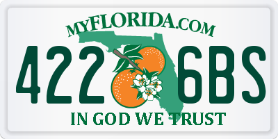 FL license plate 4226BS
