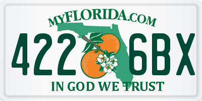 FL license plate 4226BX