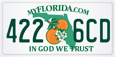 FL license plate 4226CD