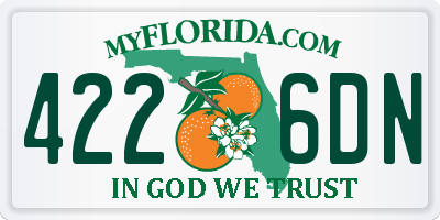 FL license plate 4226DN