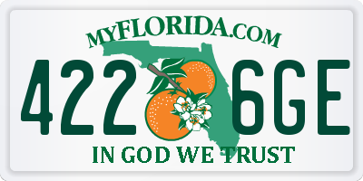 FL license plate 4226GE