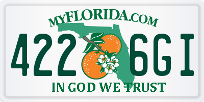 FL license plate 4226GI