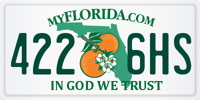 FL license plate 4226HS