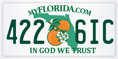 FL license plate 4226IC