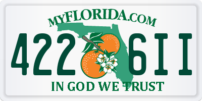 FL license plate 4226II