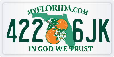 FL license plate 4226JK