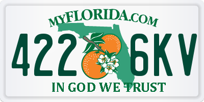 FL license plate 4226KV