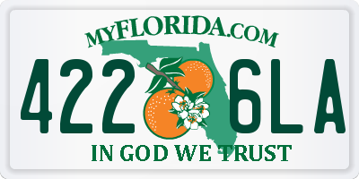 FL license plate 4226LA