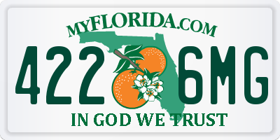 FL license plate 4226MG