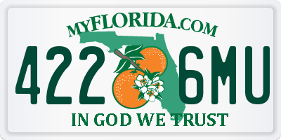 FL license plate 4226MU