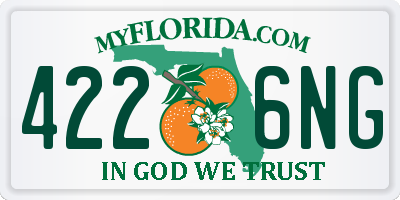 FL license plate 4226NG