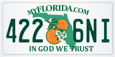 FL license plate 4226NI