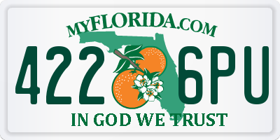 FL license plate 4226PU