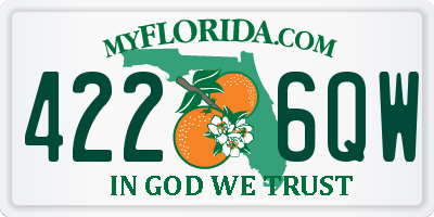 FL license plate 4226QW