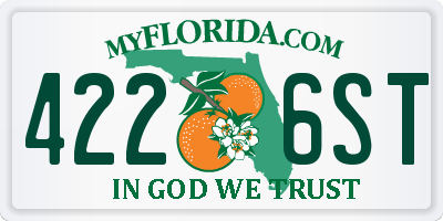 FL license plate 4226ST