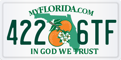 FL license plate 4226TF