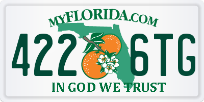FL license plate 4226TG
