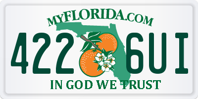 FL license plate 4226UI