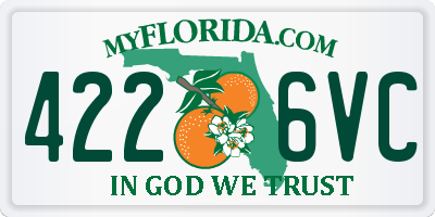 FL license plate 4226VC