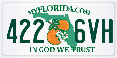 FL license plate 4226VH