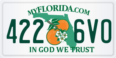 FL license plate 4226VO