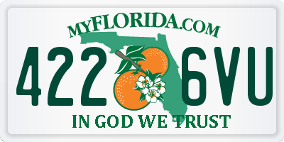 FL license plate 4226VU