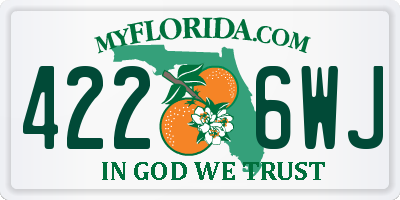 FL license plate 4226WJ