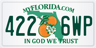 FL license plate 4226WP